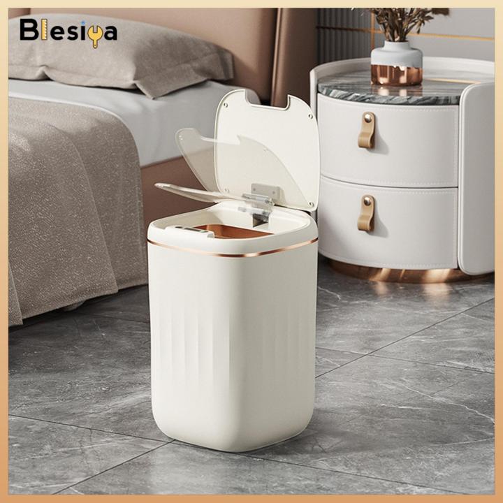 Blesiya Touchless Trash Can Bathroom Trash Cans with Lids for Outdoor Corner Lazada
