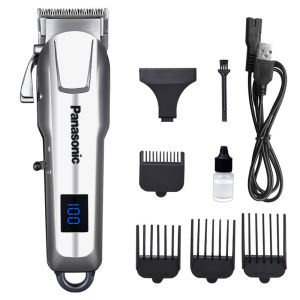 Panasonic เครื่องตัดผมไฟฟ้า D86 Hair Clipper มอเตอร์ประสิทธิภาพสูง หน้าจอ LED ใบมีดสเตนเลสคุณภาพดี การชาร์จ USB พร้อมอุปกรณ์ครบชุด