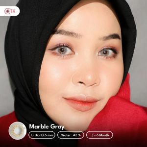 Softlens Minus NEW MORE DUBAI MARBLE GREY (0.00 sd -6.00) Diameter 14.5mm Gratis Tempat Soflens