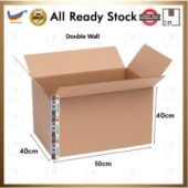 EZPACK Double Wall Big Carton Box Packing Box Kotak Shipping Moving House Box 5 Layers-BA Flute -8MM