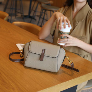 EDERN New TOGO Cowhide Shoulder Bag for Women Fashion Versatile Small Crossbody Bag Genuine Leather Sling Bag Ladies Cellphone Pouch