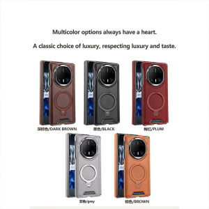 0930[Local Stock] Christmas Halloween magneticed Rotating Bracket Leather Case for Huawei Pura X Max  Mate X7 X6 X5 Wireless Charging Plating Phone Cover h261009