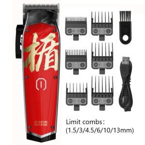Madeshow Hair Clipper Madeshow M10 + M11 Professional Hair Clipper Dual Volt Rechargeable Portable Hair Trimmer Mens Haircut Set Haircut Set