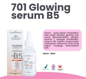 701 Glowing Serum with Hyaluronate Vit +B5 30ml Original BPOM