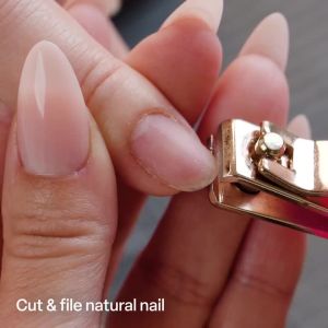 Bộ móng tay giả Apres Neutrals Gel-X Imani 11 kích cỡ từ 00 đến 9 hộp chứa móng tay giả làm từ gel mềm (150 chiếc) (Màu tự nhiên dáng hạnh nhân siêu ngắn 150 chiếc).