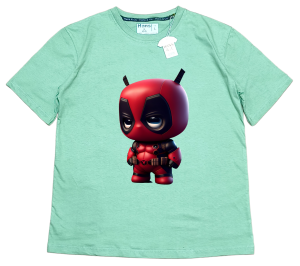Kaos Pria 3 Dimensi Motif Animasi Baby Deadpool Tshirt Oblong Katun 24s H0144 By Hans & co