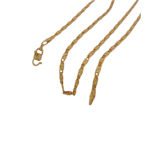 Kalung Pehiasan Xuping Wanita Terbaru Lapis Emas Anti Karat Motif Kotak Aksesoris Fashion Imitasi