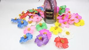 Holiday Style Colorful Plumeria Hairpin Womens Fashionable and Versatile Hibiscus Duckbill Clip