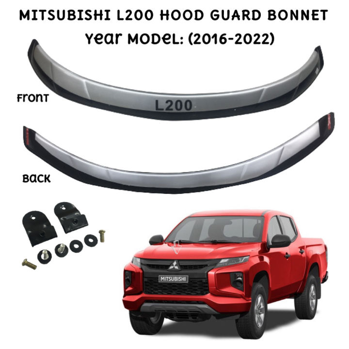 OC ABS Bonnet Hood Guard Deflector Cover for Mitsubishi Triton L200 ...