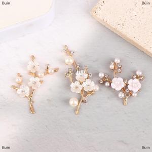 [COD] Buin 2Pcs Alloy Branch Flower Accessories Antiquity Hairpin Clothing Hair Accessories DIY Material