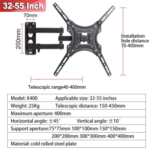 Expose TV Wall Mount Bracket 32-70inches Tilt Swivel Tilt Swivel Monitor LCD LED hanging Bracket