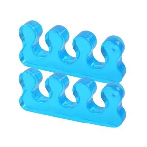 INEOO ที่ยืดตรงเจลนิ่มวัสดุที่รองปุ่มหัวแม่เท้าที่คั่นนิ้วเท้า1คู่อุปกรณ์ดูแล