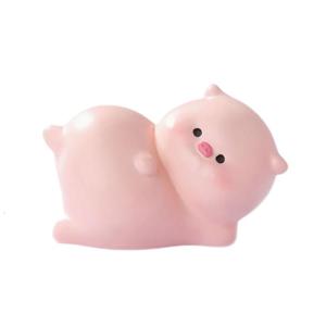 Thỏa thích nhựa Pig Butt bức tượng thiết kế mềm mại compactly bàn decors hoàn hảo cho màn hình sáng tạo và những người đam mê tự làm