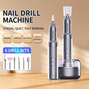 BEAUTYLADIES Rechargeable Nail Drill Machine Portable durable Electric Nail Grinder Nail Kit Cordless Nail Polisher Nail Art
