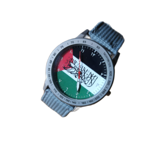 AJ SHOP Jam Tangan Custom PALESTINA Canvas Strap Couple Bisa Request Model Design Sendiri Chat Saja Terbaru Terlaris