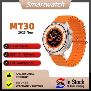 MT30 Smart Watch Ultra Series 8 Men Women Smart Watch 1.6inch NFC Sports Bluetooth Call AI Voice Sport Fitness Heart Rate Monitoring Smartwatch