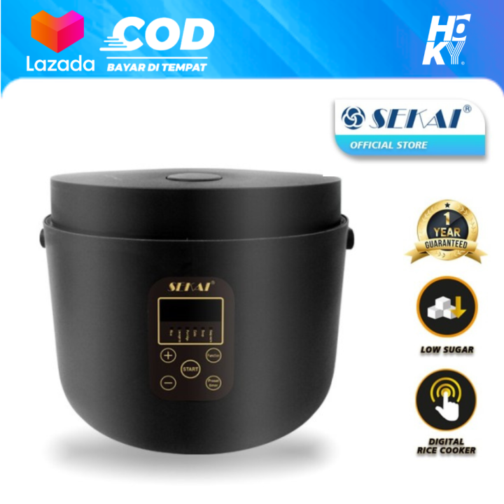 Sekai Rice Cooker Digital Low Sugar Carbo CMW 720 LS Anti Gemuk Hijau