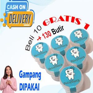 temporary tooth Fairytooth PENAMBAL GIGI isi 130BUTIR (PATAHLEPASRENGGANG) gigi palsu