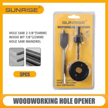 Size hole saw for door knob discount
