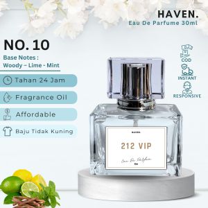 Haven Parfume KOTAK 212 VIP 30ML  — Parfume Pria Tahan Lama dan Wangi — Minyak Wangi Tahan Lama — Eau De Parfume