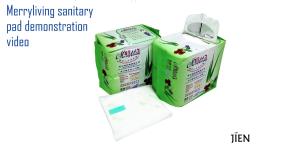 All Natural Healthy Merryliving Herbal Sanitary Pad with Herbal Essence - Panty Liner Day Use And Overnight Sanitary Napkin Tuala Wanita Merryliving Dengan Pati Herba