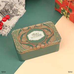 [COD] fjdse กล่องดีบุกทรงสี่เหลี่ยมผืนผ้า1ชิ้นกล่องเก็บลูกกวาดกล่องเก็บของของขวัญบิสกิตกระป๋องโลหะกล่องเก็บของที่บ้านคริสต์มาสกระป๋องลูกอมของขวัญสำหรับเด็ก