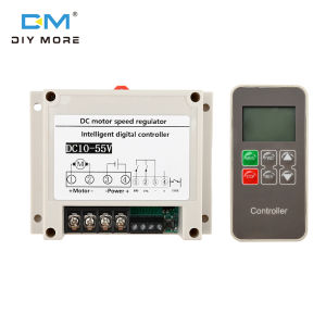 diymore DC10-55V 30A Intelligent Brush Motor Controller Motor Drive Integrated Display Remote Control Support Voltage and Current Monitoring