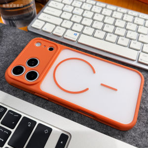 Case For iPhone 18 17 Pro Max 16 15 Plus 14 13 12 11 5G Phone Case Translucent Wireless Charging Magnetic Camera Protection Matte Back Cover for i18 i17 i16
