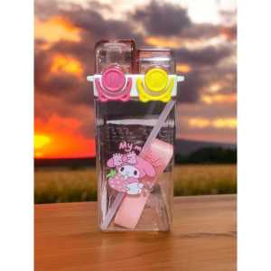 TOKO21--BOTOL MINUM TALI PANJANG 2682/BOTOL MINUM SELIYA 600 ML DILAPISI SILICON TEBAL