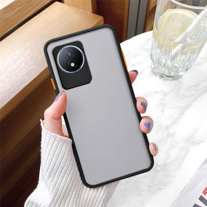 Y02เคสสำหรับ Vivo YBD กันชน Y02T Y02A V2254กันกระแทกเลนส์กล้องถ่ายรูปเคสกันกระแทกเคสโทรศัพท์แบบแข็งฝาหลังเคลือบ