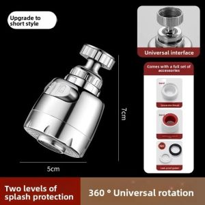 Kirilgu 2/3 Modes Faucet Filter Adapter 360 °   Rotating Anti Splash Kitchen Faucet Extender Universal Water Faucet Bubbler Kitchen Gadgets 3H4K8