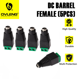 DC Barrel Male/Female Connectors (10PCS) 5.5 x 2.1mm CCTV Adaptor High Quality Durable Multi Protection