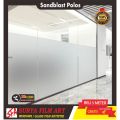 Stiker Kaca Film Kantor Gedung Rumah Polos Buram Tiidak Tembus Pandang Sandblast Buram Polos. 