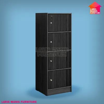 LEMARI RAK BUKU SERBAGUNA SUSUN 3 4 5 KAYU DENGAN KUNCI TERBARU MURAH LEMARI BUKU FIILING CABINET RSG PINTU