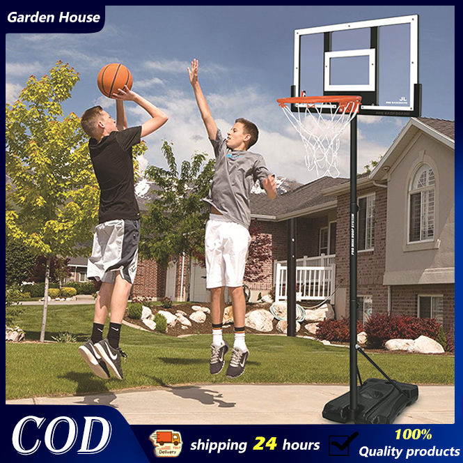 6.7ft basketball ring for kids adults with stand portable adjustable ...