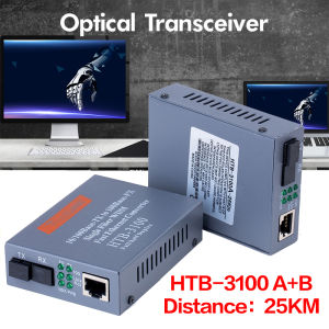 Media Converter HTB-3100 25km 10/100M A/B Netlink Fiber Transceiver Fiber Converter