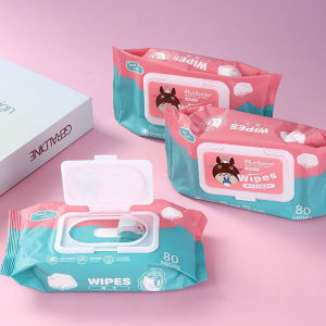 Pro ทิชชู่เปียกทำความสะอาด ทิชชู่เปียก กระดาษทิชชู่เปียก ทิชชูเปียก 80 แผ่น Baby hand and mouth wipes