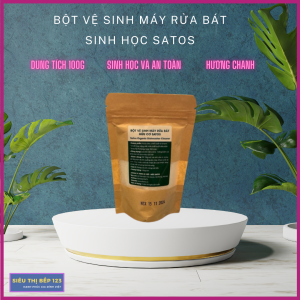 Bột Vệ Sinh Máy Rửa Bát Satos Hàng Chính Hãng Không Mùi An Toàn Không Chứa Chất Gây Hại