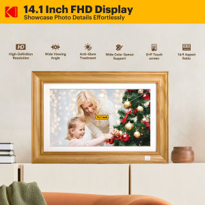 KODAK 14.1 Inch Smart WiFi Digital Picture Frame 1920x1080 Touch Screen Auto-Rotate Built in 32GB Memory Share Photos and Videos for Anywhere Anytime for Friends and Family
