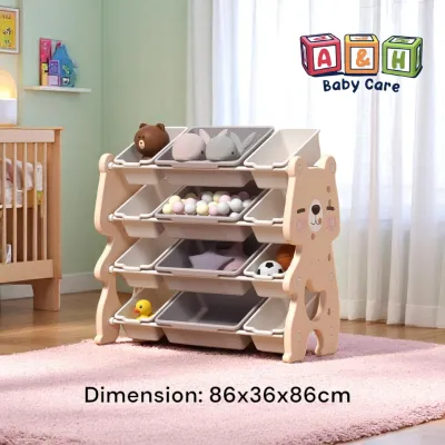 Toy organizer Rack Shelves Kids playroom storage