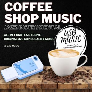 COFFEE SHOP MUSIC COLLECTION | JAZZ INSTRUMENTAL | USB Flash Drive with Song Music | MP3 320 KBPS HIGH QUALITY MUSIC