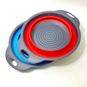 Narita ตะกร้าล้างผักผลไม้ ตะกร้าซิลิโคน ล้างผักผลไม้ ตะกร้าญี่ปุ่น เครื่องครัว คละสี (SS)