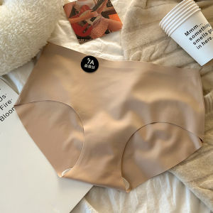 🇲🇾STOK KL Women 7A Mulberry Silk Panties Mid Waist Seamless Brief Hip Lifting Breath Antibacterial Panty冰丝内裤