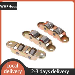[COD] WHPHous Ship within 24 hours 80 Type Flat Groove Double Wheel Metal Slide Doors Window Pulley Support Bottom Sliding Roller Track Hardware Accessories