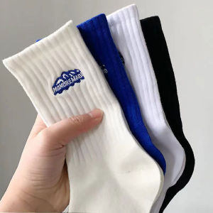 Just Star Spring sports mid-calf socks odor-resistant sweat-wicking breathable mens and teenagers long socks