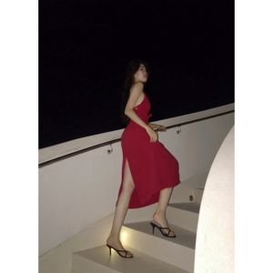 Váy đầm nữ dài gợi cảm Tie back Dress S847 chất liệu cao cấp ít nhăn tiểu thư Bralettehousevn