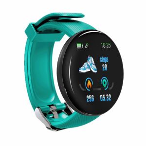 D18 Smart Watch Mens Womens  Monitor Round Sports Watch Fitness Digital Watches for Men Band Bracelet