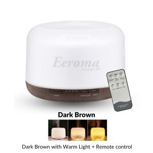 Eeroma 500ml Duo Tone Wood Grain Base Ultrasonic Aroma Diffuser Air Humidifier Air Purifier