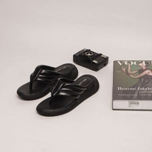 BELLEZA JENNA Sandal Jepit Platform Wanita Sendal Jepit Wedges Perempuan Empuk Warna Hitam Black Beleza Belezza Bellezza Yuk Premium Sendal Sandal Cewek White Putih Premium Kekinian Terbaru Shoes
