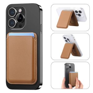 TQS Stronger Magnetic RFID Leather Mag-Safe Card Holder for iPhone 12131415 1617 Series
